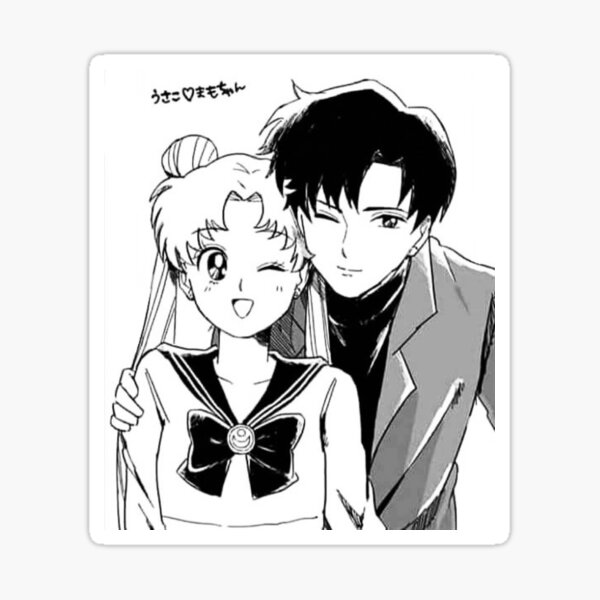 Usagi and Mamoru Sticker