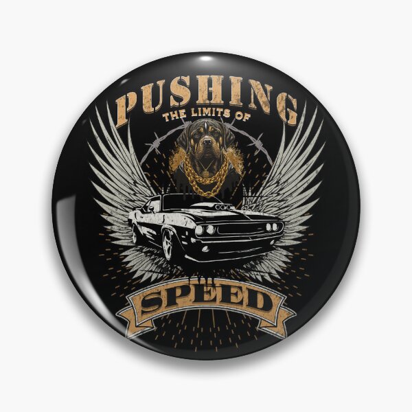 Item preview, Pushing The Limits Of Speed Car Dog Rottweiler Race Track Fast Racer Street Racing Drag Racing Cars designed and sold by CarantinedChaos.