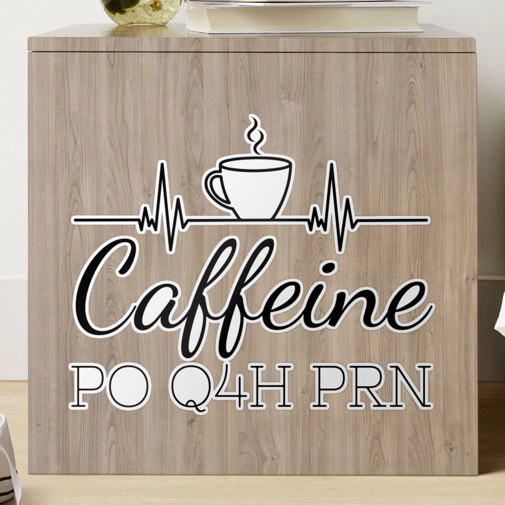 Caffeine PO Q4H PRN Badge Reel • Funny PRN Nurse • Gift for PRN• Coffe -  Topperswap