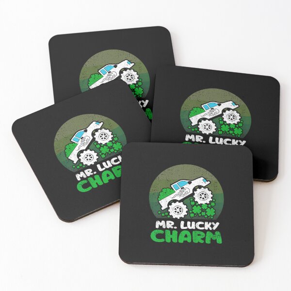 Item preview, Kids St Patricks Day Boys Kids Mr Lucky Charm Retro Monster Truck designed and sold by shaeyesa.