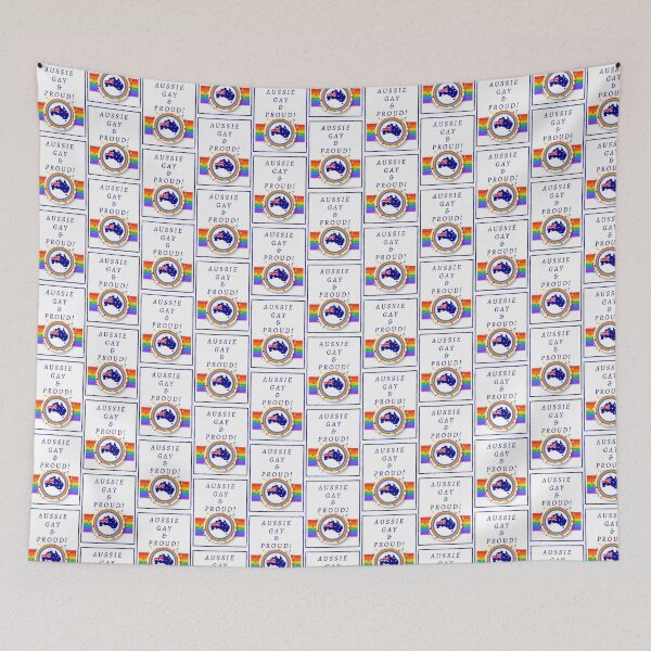Item preview, Aussie Gay & Proud! designed and sold by Little-Bit-Xtra.