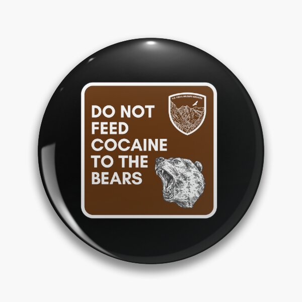 Item preview, COCAINE BEAR ROAD SIGN designed and sold by baldbird.