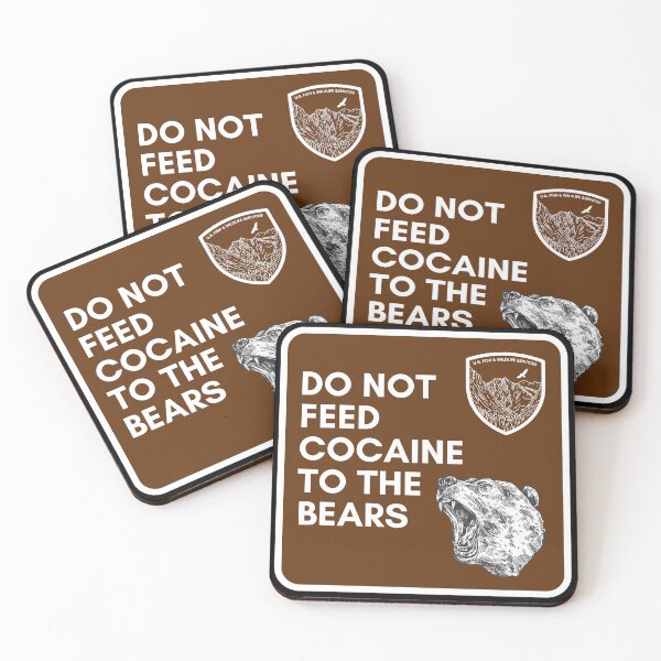 Item preview, COCAINE BEAR ROAD SIGN designed and sold by baldbird.