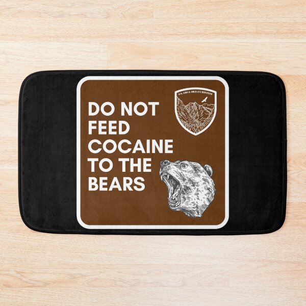 Item preview, COCAINE BEAR ROAD SIGN designed and sold by baldbird.