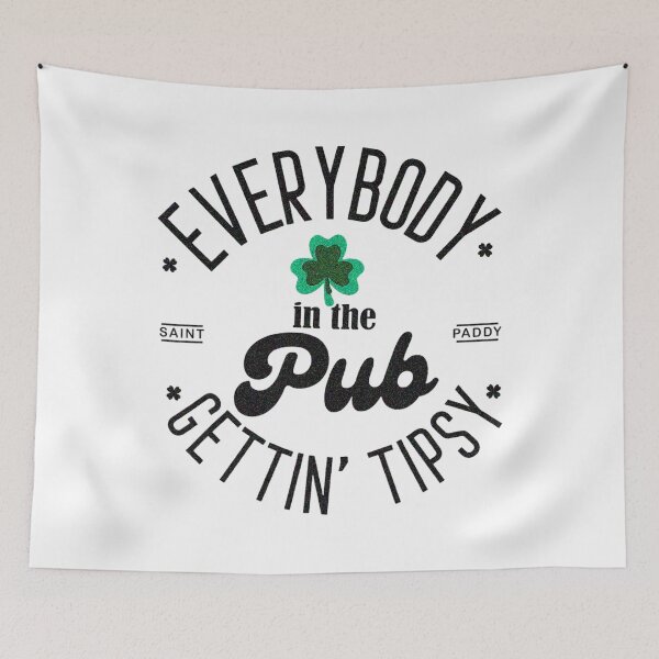 Item preview, Everybody In The Pub Getting Tipsy St Patricks Day Shamrock designed and sold by colikmantanse.