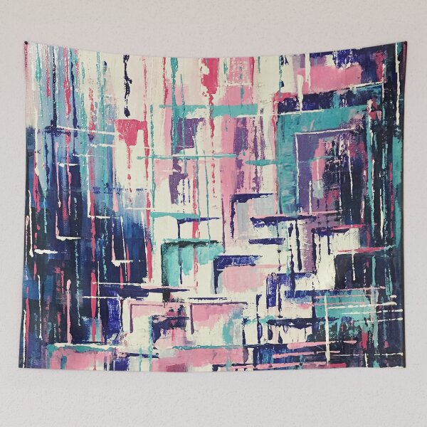 Item preview, Pink and Blue Abstrat designed and sold by krazykat.