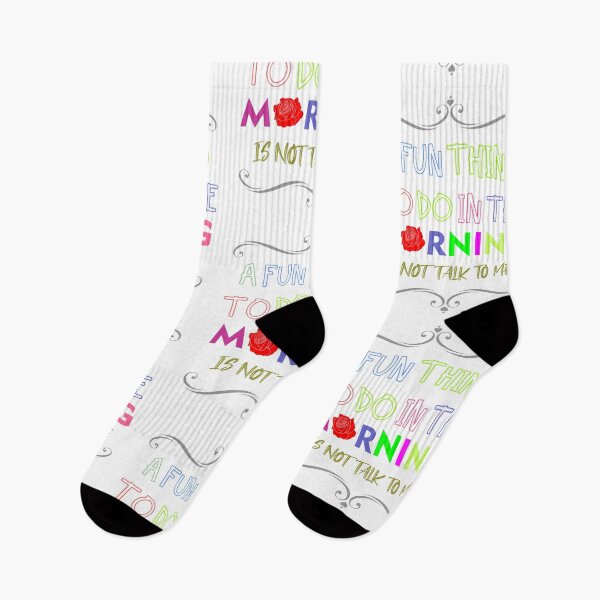 Item preview, A fun thing to do in the morning is not talk to me- shirt design - Redbubble designed and sold by bluehatgraphics.