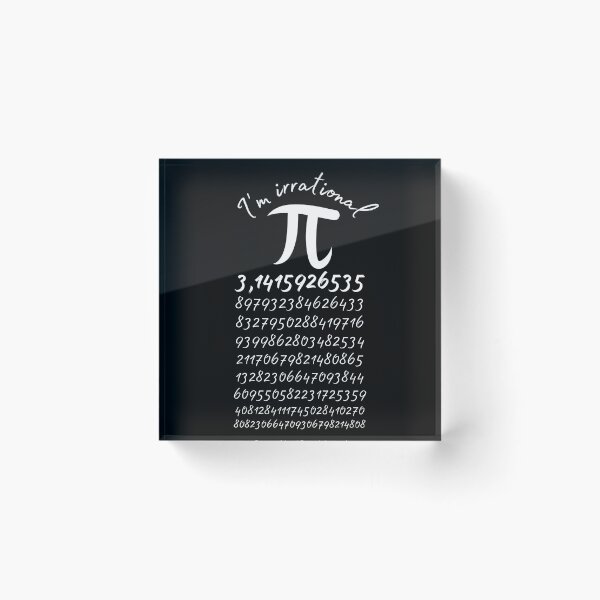 Item preview, For Pi Day, an "I'm irrational" merch is the perfect way to combine your love for math and quirky humor. designed and sold by awCurve.