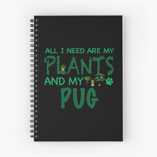 Item preview, Todo lo que necesito son mis plantas y mi pug - perro designed and sold by CJC Designs.