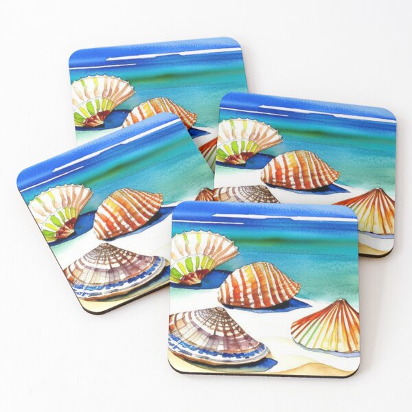 Item preview, Conchas marinas en la orilla de la playa designed and sold by SquishStitches.