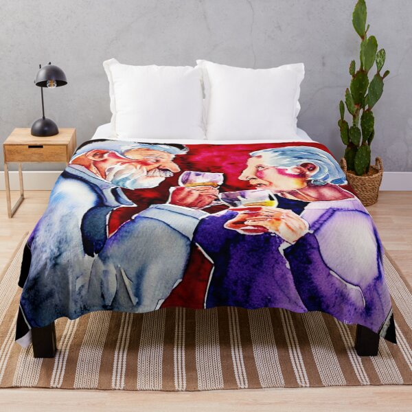 Item preview, Couple Old Lady Old Man WallsOfFame Digital Painting designed and sold by WallsOfFameAust.