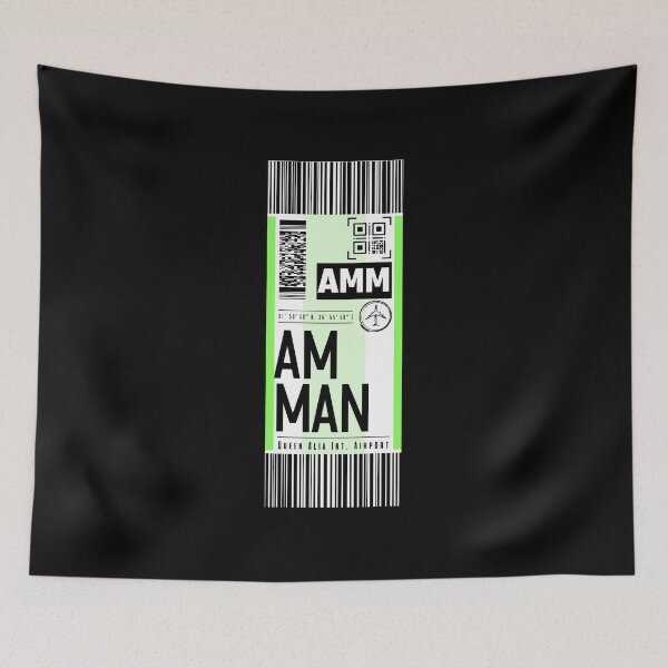 Item preview, AMMAN (AMM) classic luggage tag designed and sold by LeddsoDello.