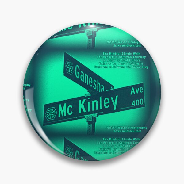 Item preview, Ganesha Place & McKinley Avenue TEAL MERR BEAR, Pomona, CA INVERT by Mistah Wilson designed and sold by The Street Sign Store.