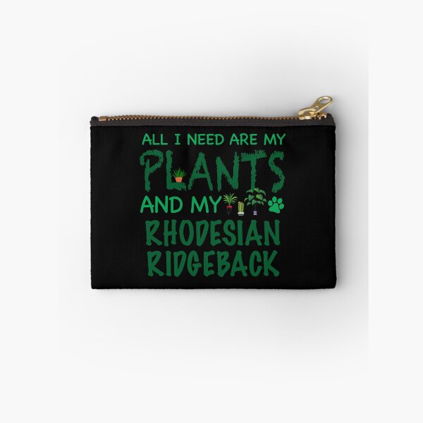 Artikelvorschau, Alles was ich brauche sind meine Pflanzen und mein Rhodesianer Ridgenback - Hund entworfen und verkauft von CJC Designs.