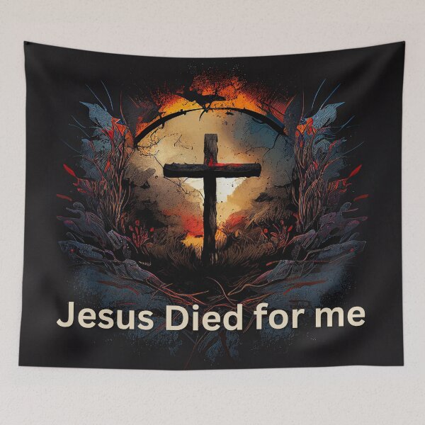 Item preview, Jesus Died for Me Religion Christian Saying V4 designed and sold by Family Journey with God.