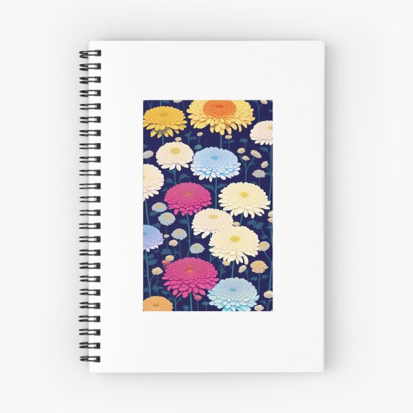 Item preview, Chrysanthemums flower artwork designed and sold by GroovyDino.