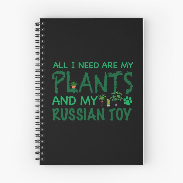 Item preview, All I Need Are My Plants and My -Russian Toy - Dog designed and sold by CJC Designs.