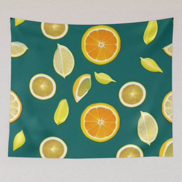 Item preview, Orange and Lemon Wedge Pattern designed and sold by SquishStitches.