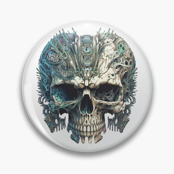 Item preview, Techno Organic Cyber Skull 2 designed and sold by DaydreamDepot.