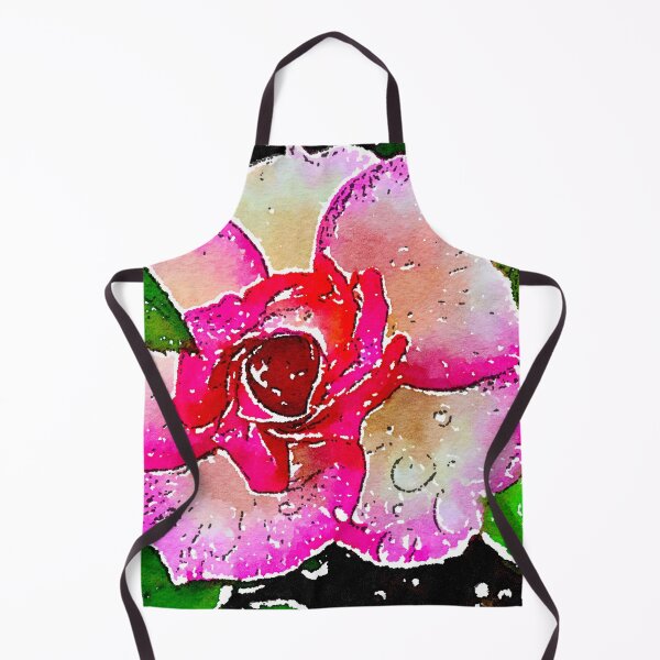 Item preview, Little garden rose with dew drops designed and sold by Susan Gallup.
