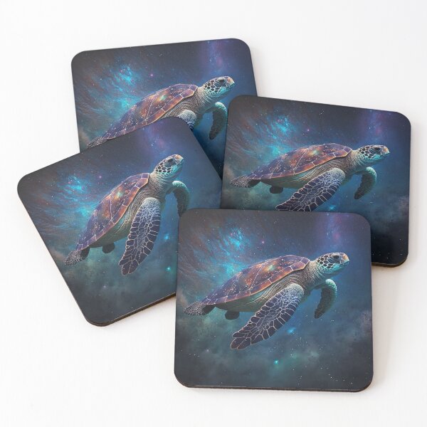 Item preview, Sea Turtle Swimming Through Space designed and sold by RoxysCornerShop.