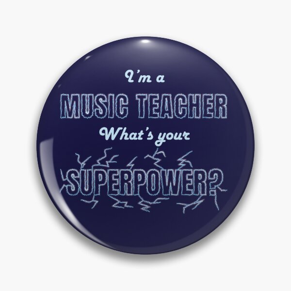Artikelvorschau, Ich bin Musiklehrer, was ist deine Superkraft? personalisierte Textgestaltung, lustig, inspirierend, Geschenk für Musiklehrer entworfen und verkauft von wondertree.
