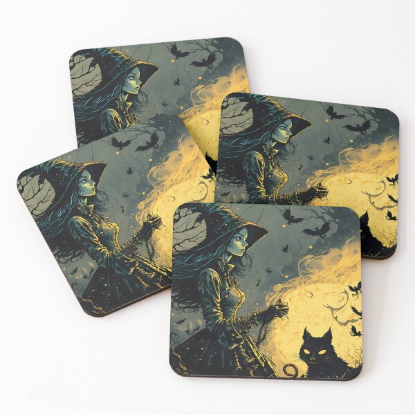 Item preview, A Witch & Her Cat designed and sold by DaydreamDepot.