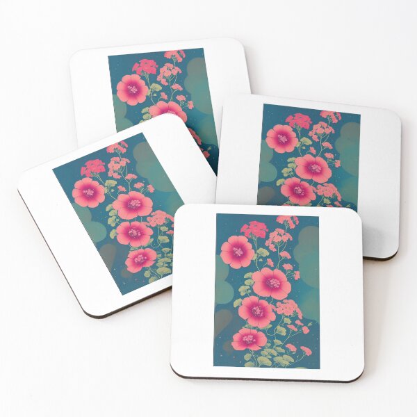 Item preview, Geranium flower artwork  designed and sold by GroovyDino.