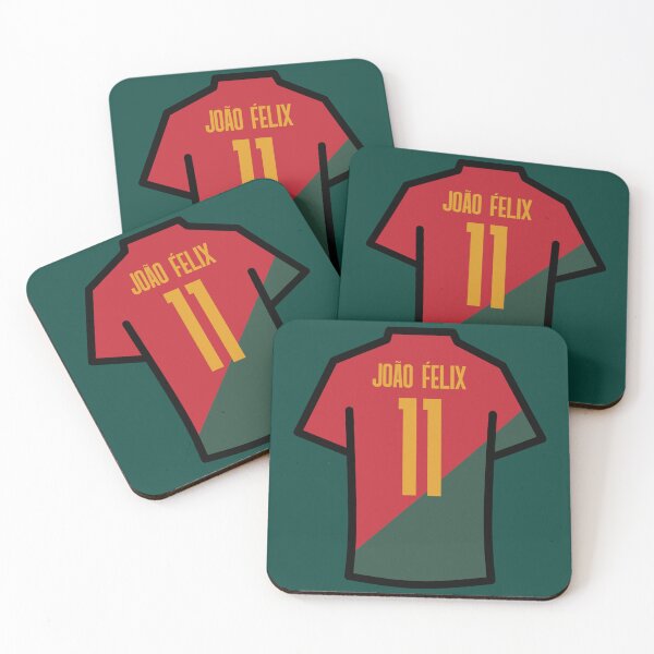 Item preview, Felix 11 POR Red Green 22 Football Jersey  designed and sold by PlayfulPixie12.