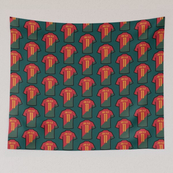 Item preview, Felix 11 POR Red Green 22 Football Jersey  designed and sold by PlayfulPixie12.