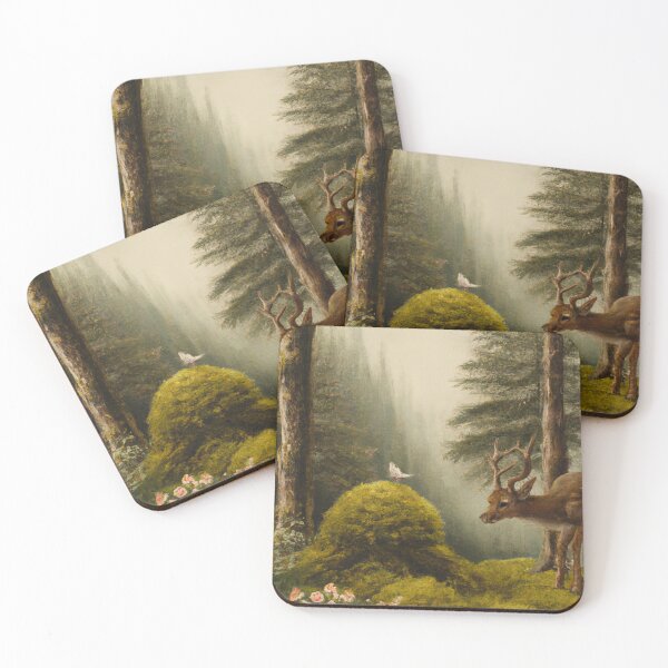 Item preview, A Deer and a Bird in the Forest designed and sold by sphygen.