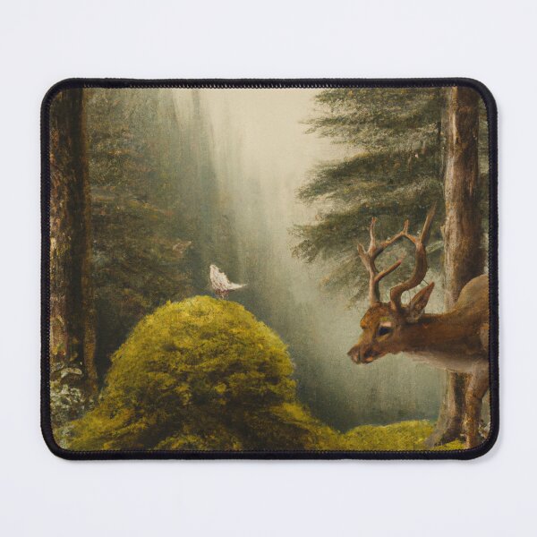 Item preview, A Deer and a Bird in the Forest designed and sold by sphygen.