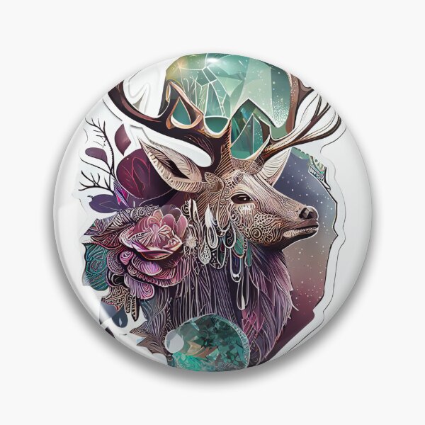 Aperçu de l'œuvre Cerf de cristal 1 créée et vendue par DigitalArtcapes.
