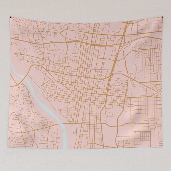 Item preview, albuquerque map designed and sold by AnnaGo.