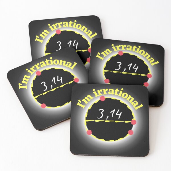 Item preview, For Pi Day, an "I'm irrational" merch is the perfect way to combine your love for math and quirky humor. designed and sold by awCurve.