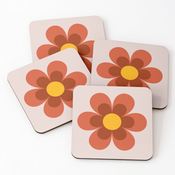 Item preview, Groovy Retro Daisy Flowers designed and sold by TheCatmeow2000.