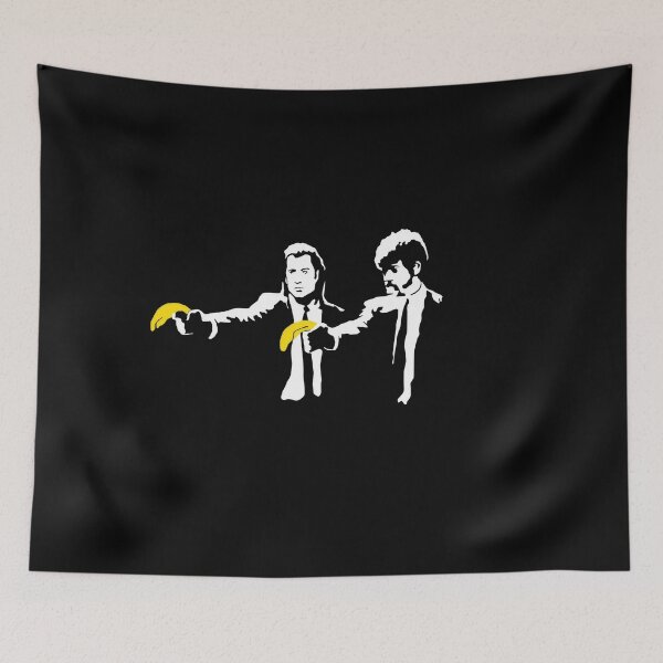 Item preview, Banksy Style Stencil Art Pulp designed and sold by Izoberu.