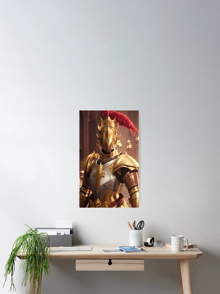 Thumbnail 2 of 3, Poster, Golden Knight designed and sold by RockingPandS.
