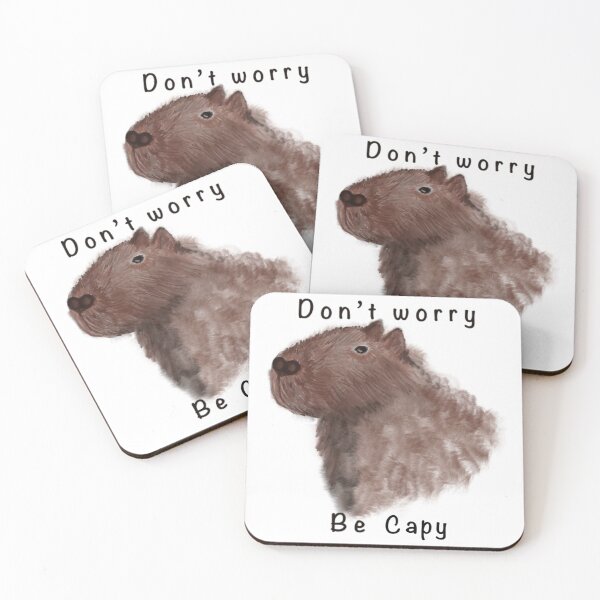 Item preview, Don’t Worry, Be Capy designed and sold by PaperieJennifer.