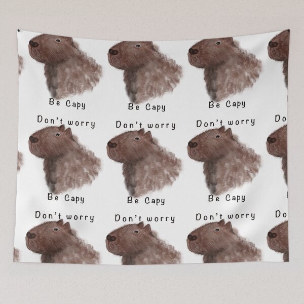 Item preview, Don’t Worry, Be Capy designed and sold by PaperieJennifer.