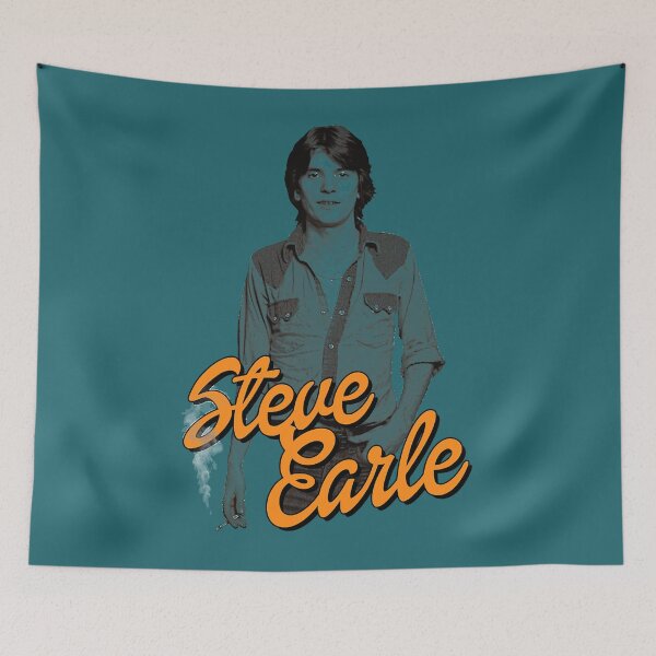 Item preview, Steve Earle  Retro Folk Singer Songwriter Fan Art Classic  designed and sold by MollieRobson.