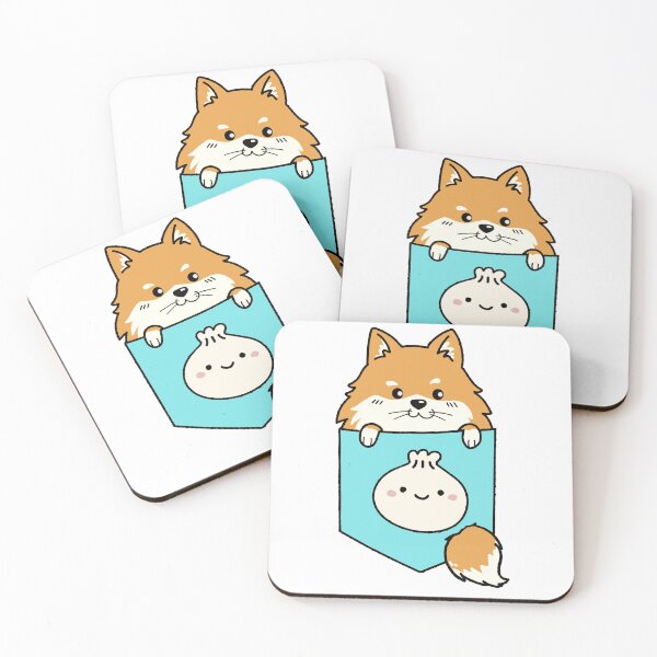 Item preview, pomeranian in a pocket - sky blue designed and sold by asianskye91.