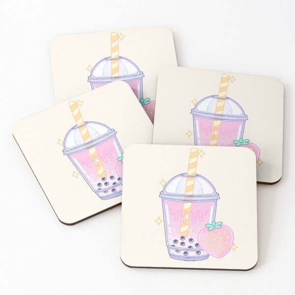 Item preview, Strawbery Milk Tea Boba designed and sold by Kimikonogomi.