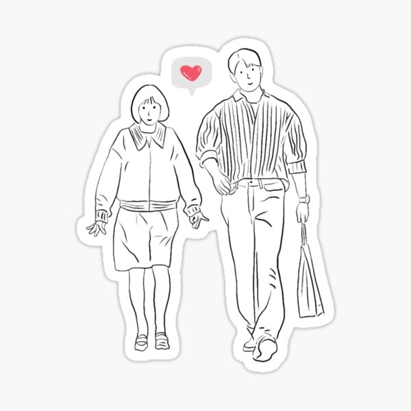 Item preview, Woo Yong Woo & Lee Jun Ho  go for a walk  love frame background designed and sold by paintingtour.