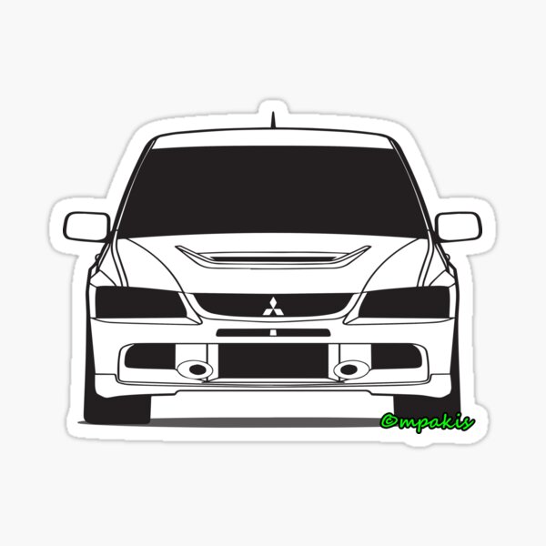 厳選アイテム MITSUBISHI STARION and EVO9 Stickers | www ...