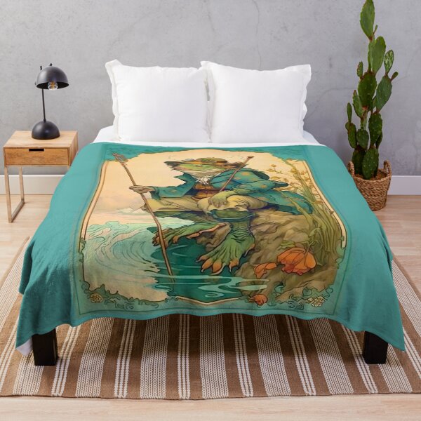 Item preview, Art Nouveau Westernized Japanese Kappa Fisherman designed and sold by entwithanaxe.