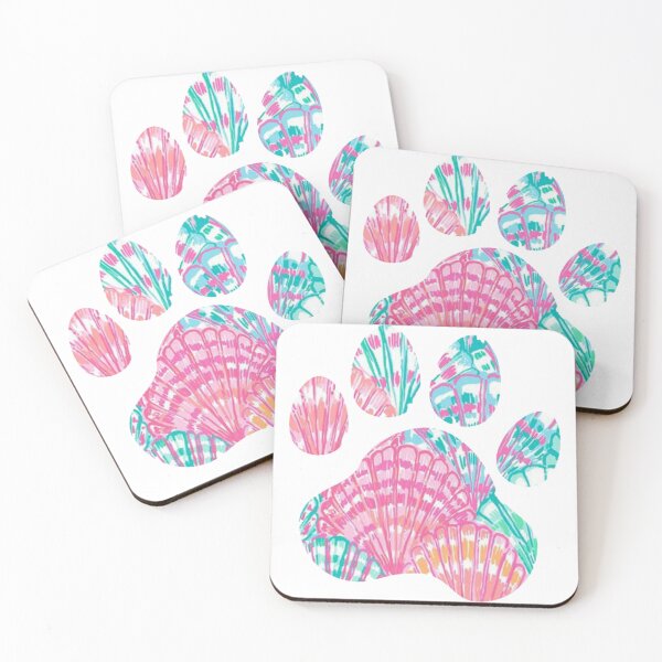 Item preview, Bright Seashell Paw Print designed and sold by annmariestowe.