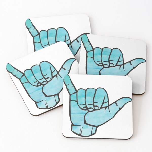 Item preview, Blue Watercolor Hang Loose designed and sold by annmariestowe.