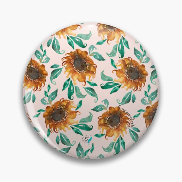 Item preview, Watercolor Sunflower designed and sold by anablueartwork.