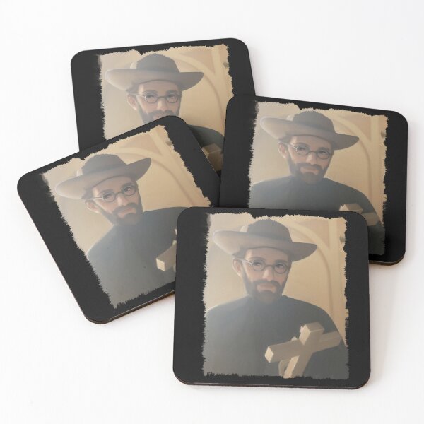 Item preview, Saint Damien of Molokai designed and sold by HappyRandomArt.